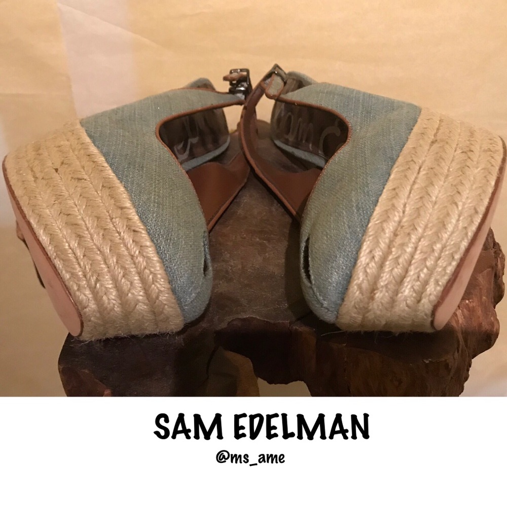 β¨Sam Edelman β€οΈ Novato Peep-Toe Slingbacksβ¨ - Picture 7 of 10